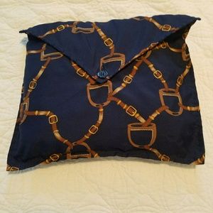 Equestrian style robe with travel pouch